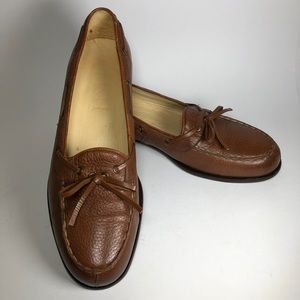 Maus & Hoffman Mens Pebbled Leather Tan Slip On 8E